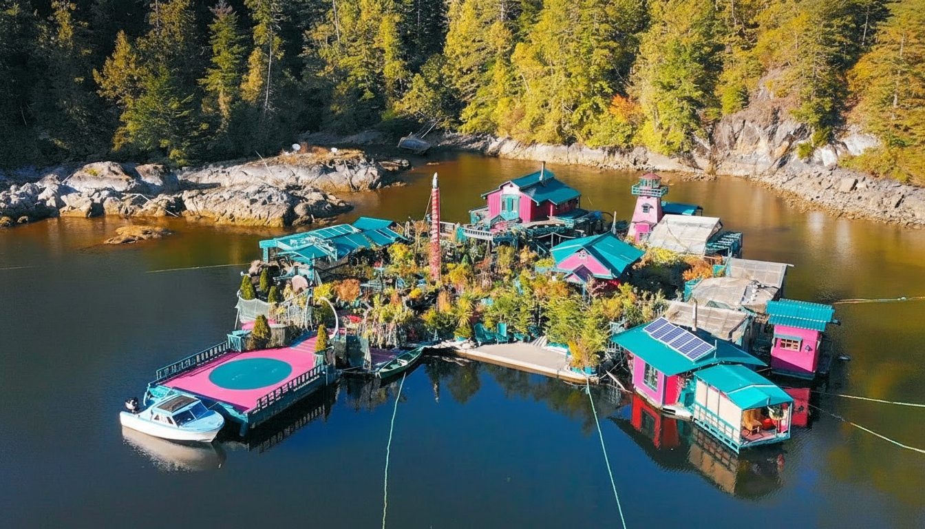 He Built An Island Out of Trash